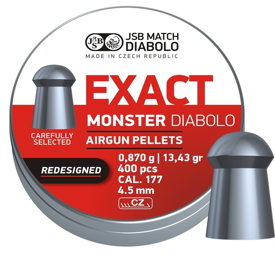 Diabolo JSB Exact Monster Redesigned 400ks kal.4,52mm