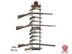 BAZAR - Replika stojan drevený na 12 zbraní