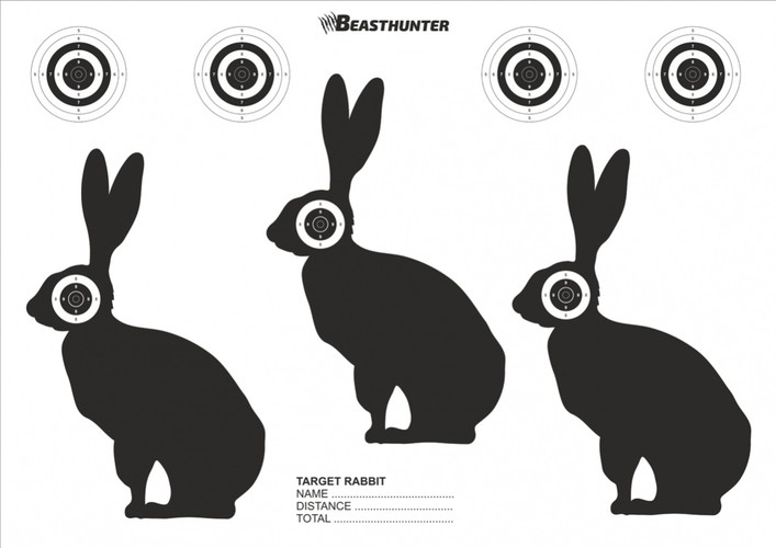 Terč silueta Beast Hunter Rabbit 10ks