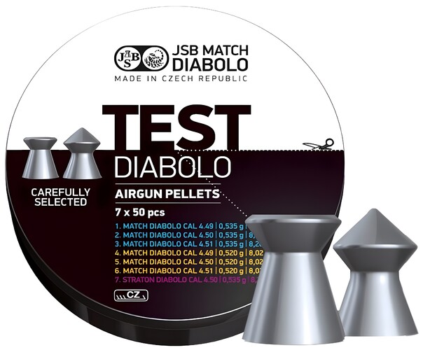 Diabolo JSB Match TEST pre pušku .177