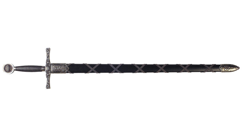 Replika Meč Excalibur s pochvou strieborná