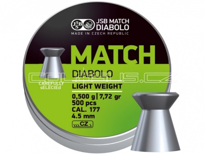 Diabolo JSB Match pištol 500ks kal.4,5mm