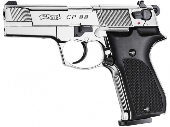 Vzduchová pištoľ Walther CP88 chrom