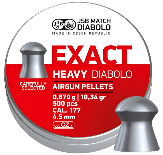 Diabolo JSB Exact Heavy 500ks kal.4,51mm