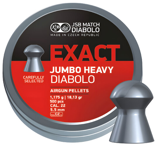 Diabolo JSB Exact Jumbo Heavy 500ks kal.5,52mm