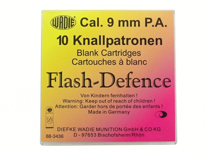 Flash Defence náboje 9mm pištol 10ks
