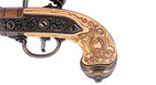 Replika pištol trojhlavňová s křesacím zámkem