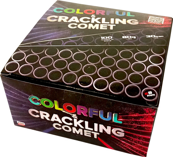 Pyrotechnika Kompakt 100ran Colorful&Crackling Comet