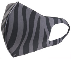 Rúška Premium Black Zebra, detská prateľná