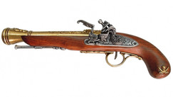 Replika Pirátská Pistole 18.storočie, Francie, mosaz