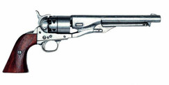 Replika Revolver Colt M 1860, armádní model, nikl